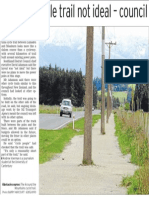 Poles on cycle trail not ideal - council (Southland Times; 2013.10.19)