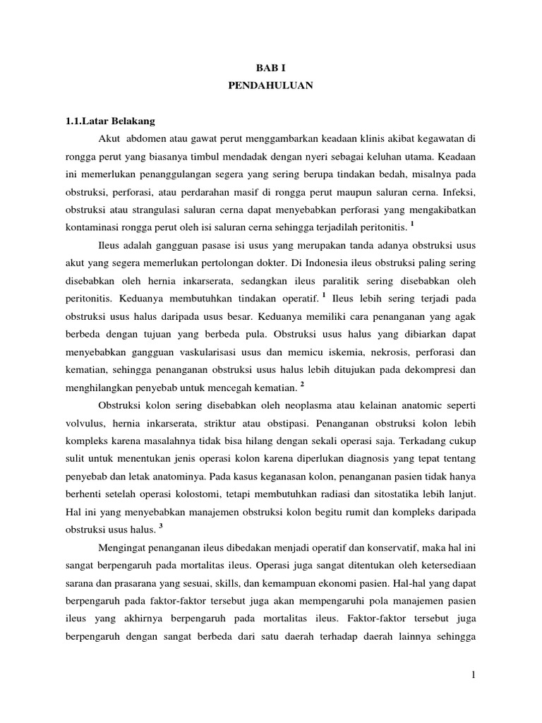 Penanganan Perforasi Ileus dan Peritonitis | PDF | Sains & Matematika
