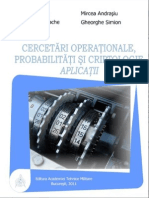 Cercetari Operationale, Probabilitati Si Criptologie. Aplicatii - Ed I - Rev 20.10.2012
