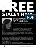 Free Stacey Hyde Public Meeting leaflet
