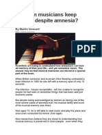 How can musicians keep playing despite amnesia.docx