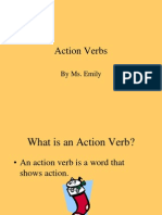 Action Verbs: by Ms. Emily