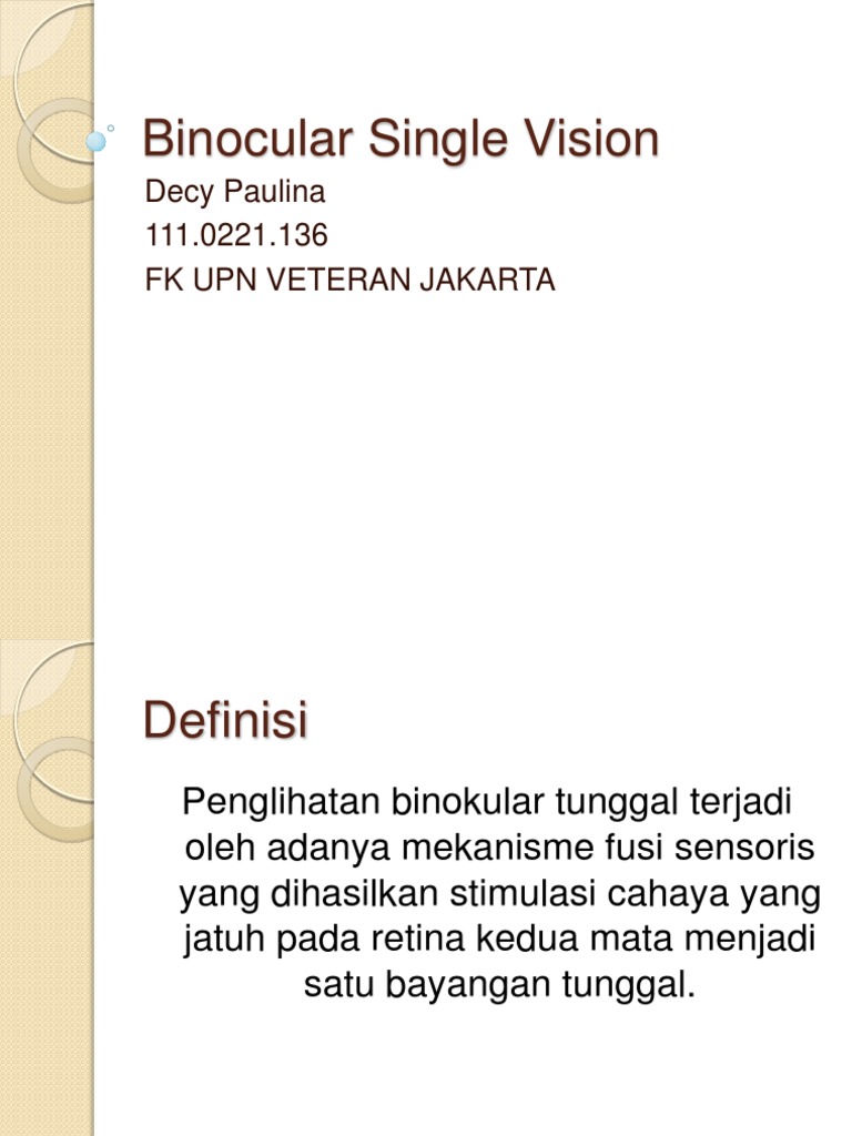 Binocular Single Vision.ppt