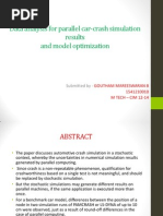 Data Analysis For Parallel Car-Crash Simulation Results