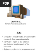 IGCSE Computer Studies Chapter1-Generic - Application - Softwares