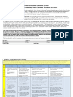 NC Teacher Evaluation Rubric