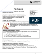 (C) Questionnaire Design