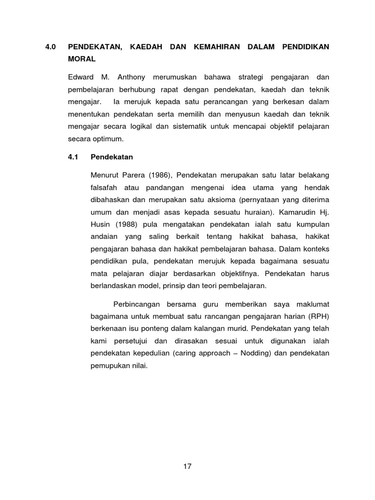 Pendekatan Kepedulian Pdf