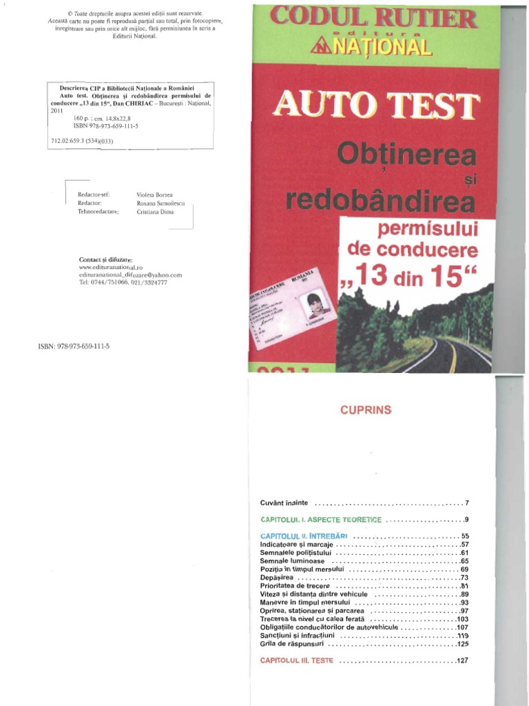 13 Din 15 - Teste Auto | PDF