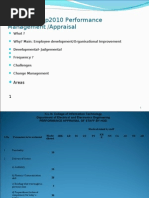 Klnce - 16sep2010 Performance Management /appraisal