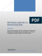 Metodologia de La Investigacion