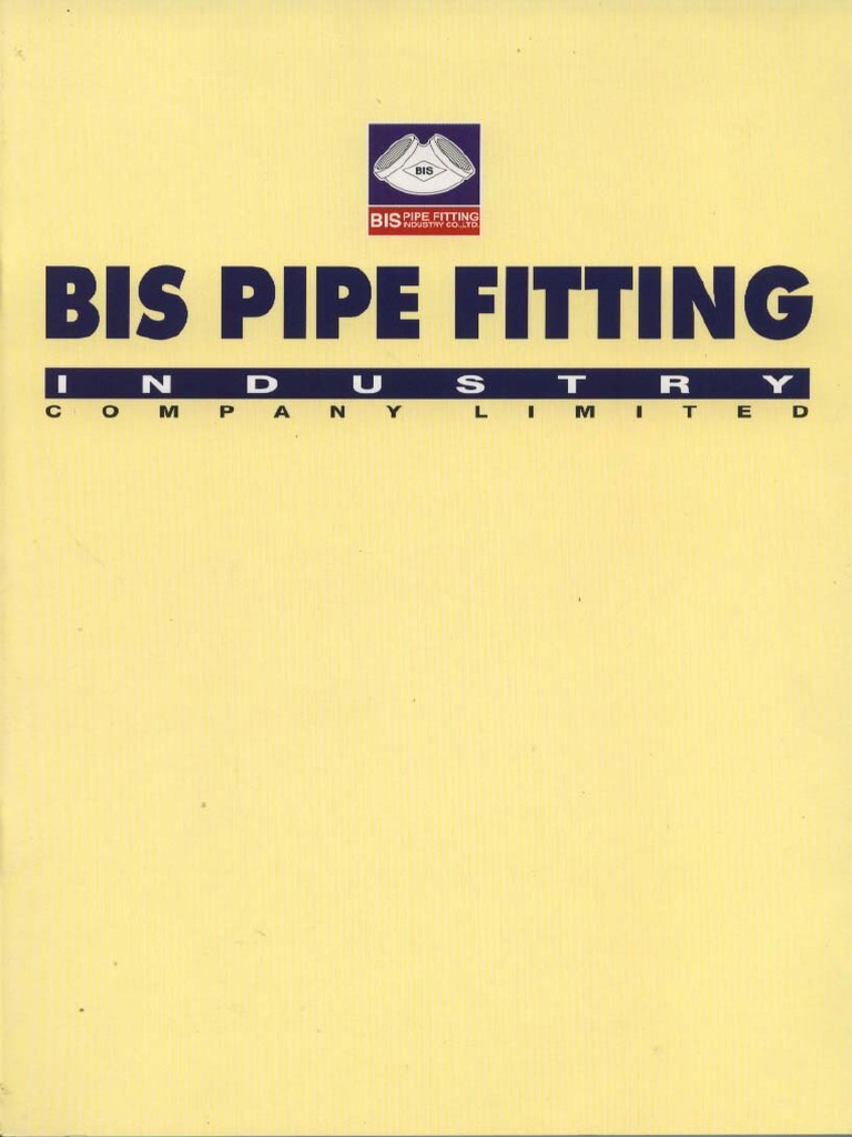 BIS Fittings Catalogue PDF PDF