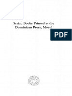 Syriac Books Printed at The Dominican Press, Mosul PDF