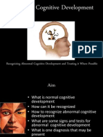 Abnormal Cognitive Development