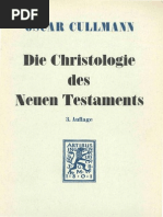 Oscar Cullmann Die Christologie Des Neuen Testaments 3., Durchgesehene Auflage 1. Aufl. 1957 1963