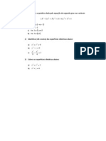 Lista de Exerc III-quádricas