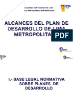 Presentacion Avances Plan de Desarrollo Lima Metropolitana