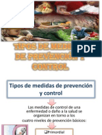 Tipos de Medidas de Prevención y Control