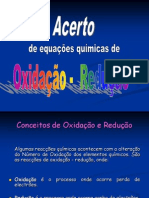 Acerto de Equações Químicas Redox