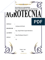 Agrotecnia - Labranza Del Suelo