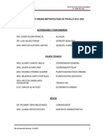 Plan de Desarrollo Urbano Metropolitano de Trujillo 2012 - 2022