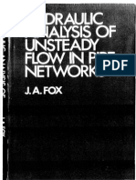 BB907 Fox J A Hydraulic Analysis of Unsteady Flow in Pipe Networks