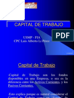 Capital de Trabajo