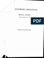 Bilderberg Meetings Itinerary 1974