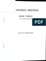 Bilderberg Meetings Itinerary 1975