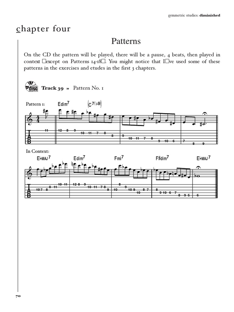 Diminished Patterns | PDF | Techniques de musique | Harmonie