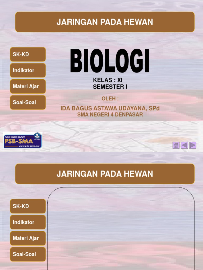 Jaringan Hewan ppt Jaringan Hewan ppt