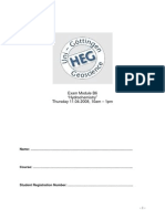 Exam Module B6 "Hydrochemistry" Thursday 11.04.2008, 10am - 1pm