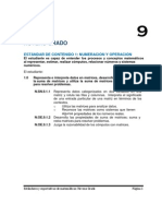 Estándares y expectativas de Matematicas 9no Grado