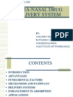 Naleen Bhandari, Intranasal Medication Delivery Overview