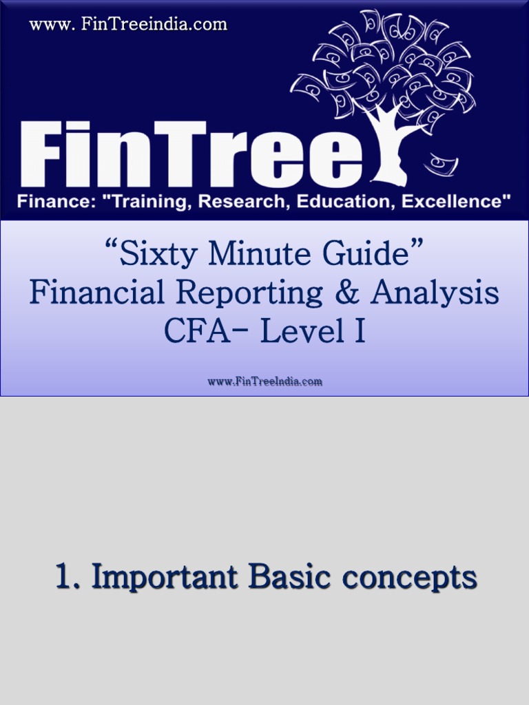 CFA Level I Financial Reporting Guide | PDF | Financial Statement ...