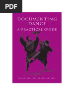 Documenting Dance A Practical Guide