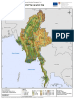Myanmar Topographic Map: Bay of Bengal