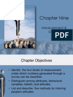Chapter Nine: Measurement & Scaling