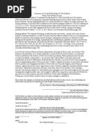 Common Law Land Patent Trust Notice D W 2013 Title Property
