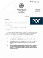 NY B32 NYC Doc Production 5-6-04 FDR - Transmittal Letter Re Complaint Reports - Arrest Records