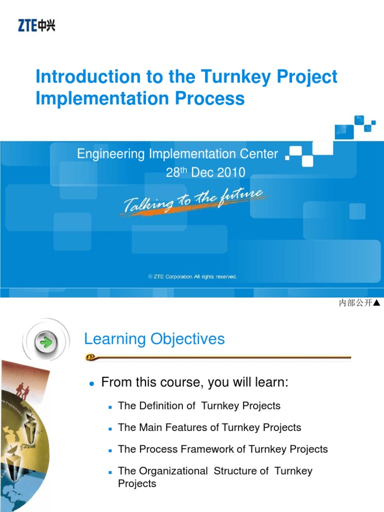 01 Introduction To The Turnkey Project Implementation Process PDF | PDF