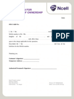 Application For Transfer of Ownership PDF