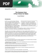 The Common Core: A Poor Choice For States: January 2013 (Rev. May 2013)