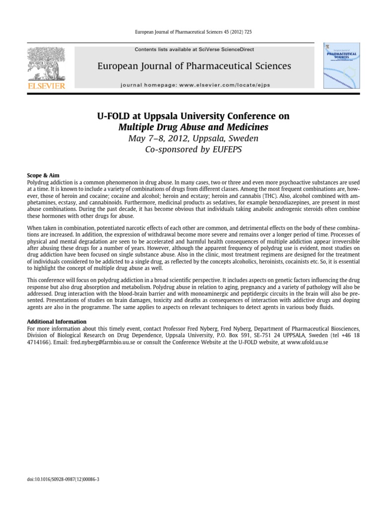 European Journal of Pharmaceutical Sciences 45 (2012) 725 | PDF ...