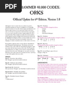 Warhammer 40k Orks 6th Ed V1 PDF