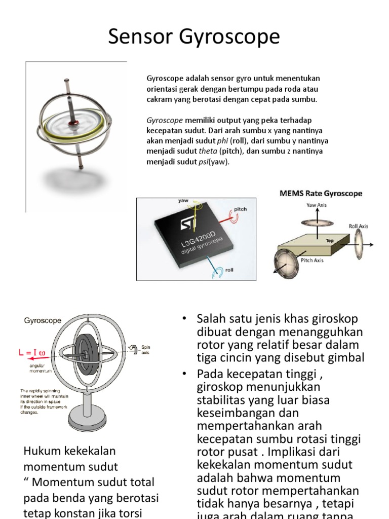 Fungsi dan Prinsip Kerja Gyroscope | PDF