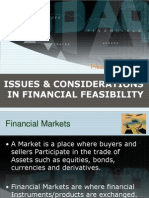 Issues & Considerations in Financial Feasibility: Presented by Group 3