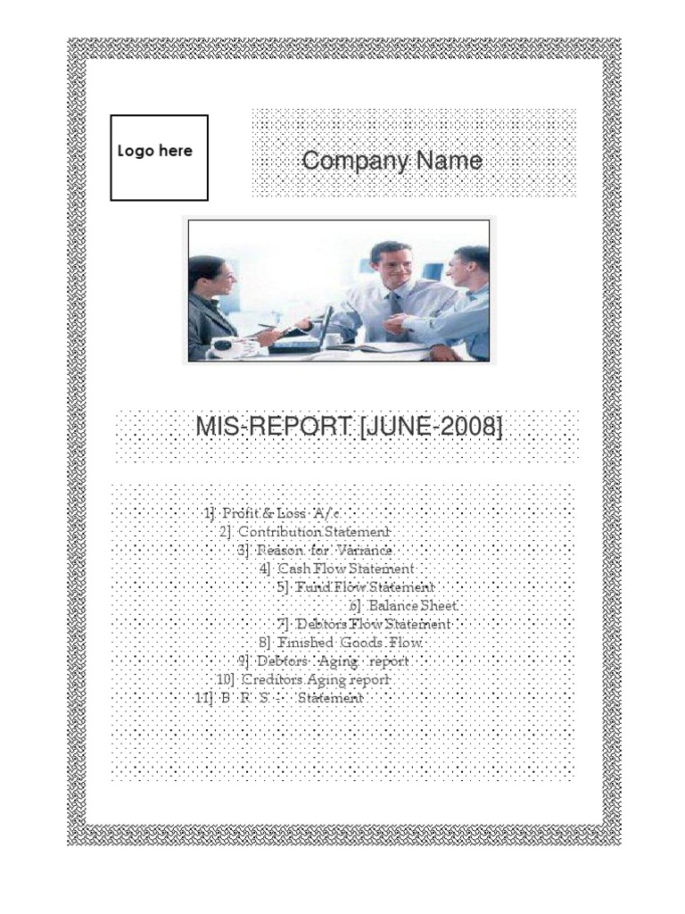 Monthly Financial MIS Report - June 2008 | PDF | Debits And Credits ...