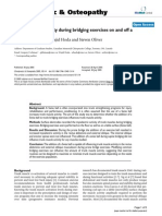 Trunk muscle activity during bridging exercises on and off a Swissball.pdf