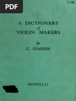 Download A Dictionary of Violin Makers by Fernando Coton Luthier SN179605095 doc pdf